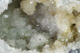 Keokuk Quartz Geode with Calcite Crystals - Iowa #144703-2